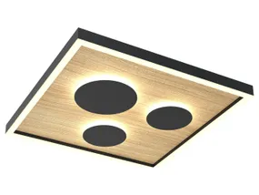 BRW Стельовий світлодіодний світильник Dijon LED 3-точковий з регулюванням яскравості чорний 091089 фото