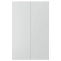 IKEA VEDDINGE ВЕДДІНГЕ, 2 дверцят для кутової підлог шафи, сірий, 25x80 см 002.210.11 фото thumb №1
