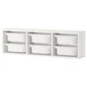 IKEA TROFAST ТРУФАСТ, модуль навісний, білий / білий, 99x21x30 см 798.983.06 фото thumb №1