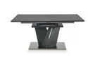 Обеденный стол раскладной HALMAR SALVADOR 160-200x90 см, столешница - темно-серый, ножки - темно-серые фото thumb №15