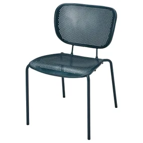 IKEA DUVSKÄR ДУВШЕР, стілець, кімнатний / вуличний, чорно-синій 705.157.60 фото