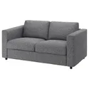 IKEA VIMLE ВИМЛЕ, 2-местный диван-кровать, Lejde серо-черный 395.372.84 фото thumb №2