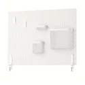 IKEA SKÅDIS СКОДИС, настенная панель, комбинация, белый, 76x56 см 895.159.77 фото thumb №1