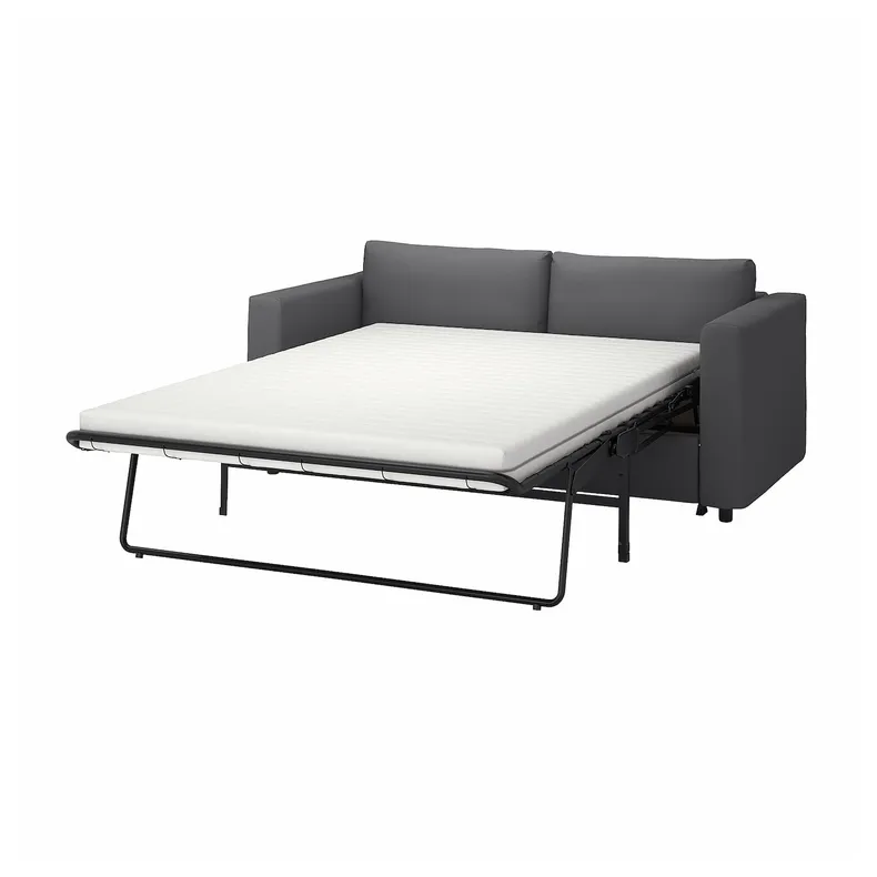 IKEA VIMLE ВІМЛЕ, 2-місний диван-ліжко, ХАЛЛАРП сірий 095.370.30 фото №1