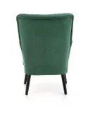 М'яке крісло оксамитове HALMAR DELGADO BLUVEL 78, темно зелений фото thumb №8