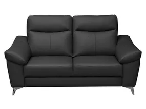 BRW Двухместный диван Luna 2 натуральная кожа черный, Мадрас 207 SO-LUNA-2-SK+ECO_B57595 фото