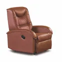 Кресло реклайнер HALMAR JEFF, коричневое экокожа фото thumb №1