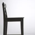 IKEA INGOLF ІНГОЛЬФ, барний стілець зі спинкою, коричневий і чорний, 74 см 902.485.15 фото thumb №6
