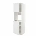 IKEA METOD МЕТОД, висока шафа для дух, 2 дверцят / пол, білий / стенсундський білий, 60x60x200 см 294.652.73 фото thumb №1