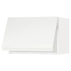 IKEA METOD МЕТОД, навесной горизонтальный шкаф, белый / Воксторп матовый белый, 60x40 см 093.944.46 фото