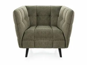 Крісло м'яке SIGNAL CASTELLO 1 Brego, тканина: оливковий / венге фото