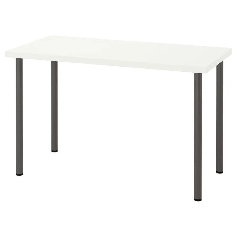 IKEA LAGKAPTEN ЛАГКАПТЕН / ADILS АДІЛС, письмовий стіл, білий / темно-сірий, 120x60 см 194.167.68 фото №1