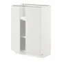 IKEA METOD МЕТОД, напольный шкаф с полками / 2дверцами, белый / Стенсунд белый, 60x37 см 494.575.16 фото
