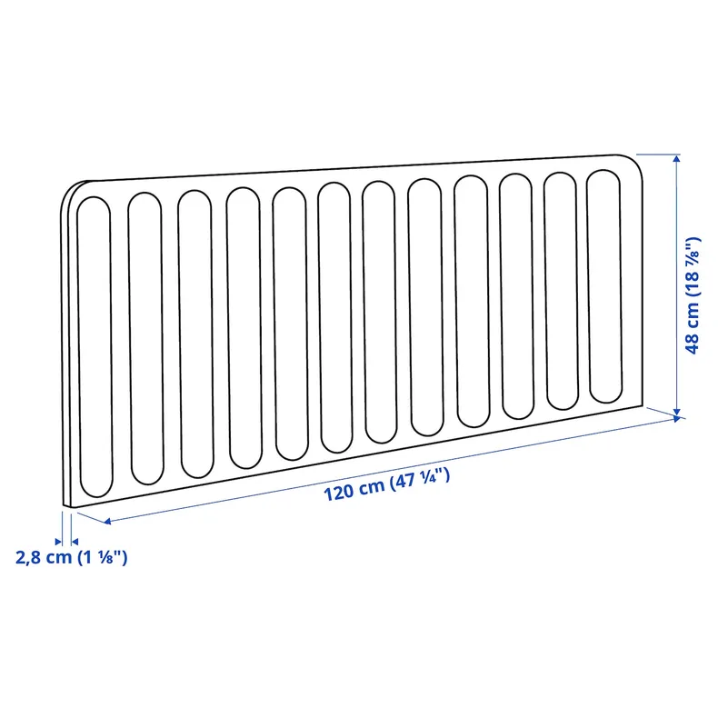 IKEA EILIF ЭЙЛИФ, экран д / письменного стола, серый, 120x48 см 404.710.60 фото №11