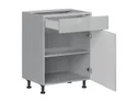 BRW Top Line кухонный базовый шкаф 60 см правый с ящиком серый глянцевый, серый гранола/серый глянец TV_D1S_60/82_P/SMB-SZG/SP фото thumb №3