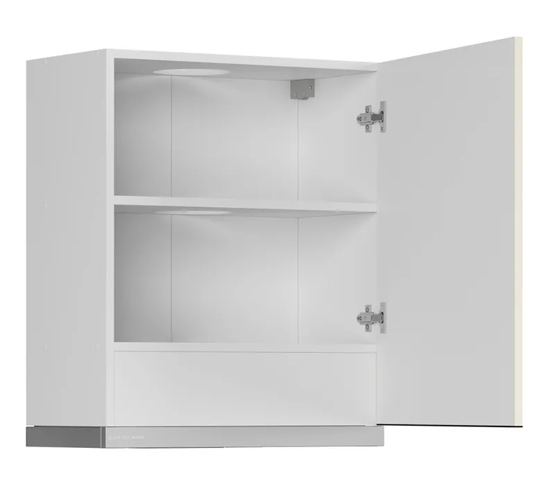 BRW Правосторонний кухонный шкаф Sole L6 60 см с вытяжкой магнолия жемчуг, альпийский белый/жемчуг магнолии FM_GOO_60/68_P_FL_BRW-BAL/MAPE/IX фото №3