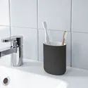 IKEA EKOLN ЕКОЛЬН, підставка для зубних щіток, темно-сірий 004.416.21 фото thumb №3