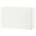 IKEA BESTÅ БЕСТО, комбинация настенных шкафов, белый / Смевикен белый, 60x22x38 см 494.293.40 фото thumb №1