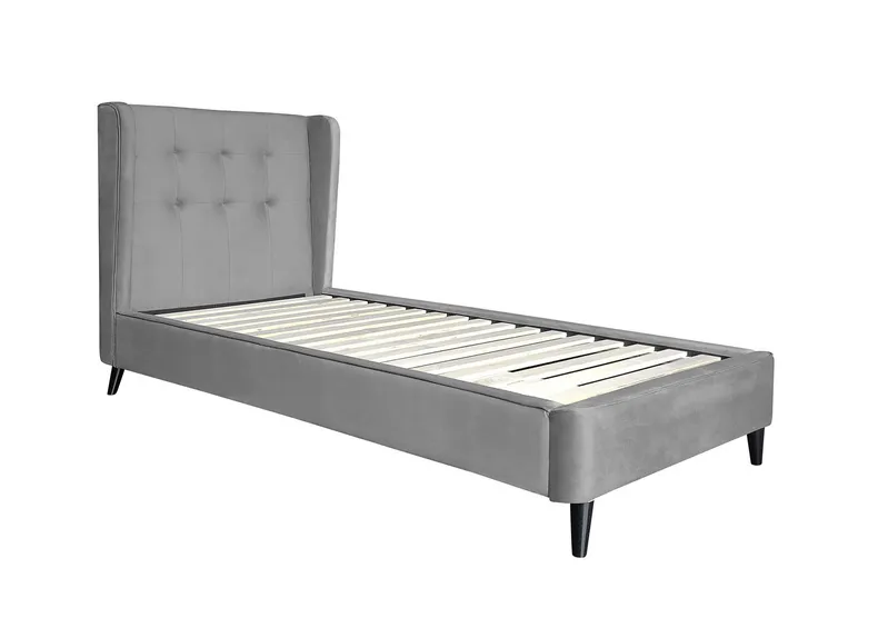 Ліжко односпальне HALMAR ESTELLA 90 90х200 см сірий фото №1