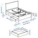 IKEA TONSTAD, Комплект мебели для спальни из 3 предметов, С контейнерами для постельного белья/кремом, 160x200 см 995.775.83 фото thumb №8