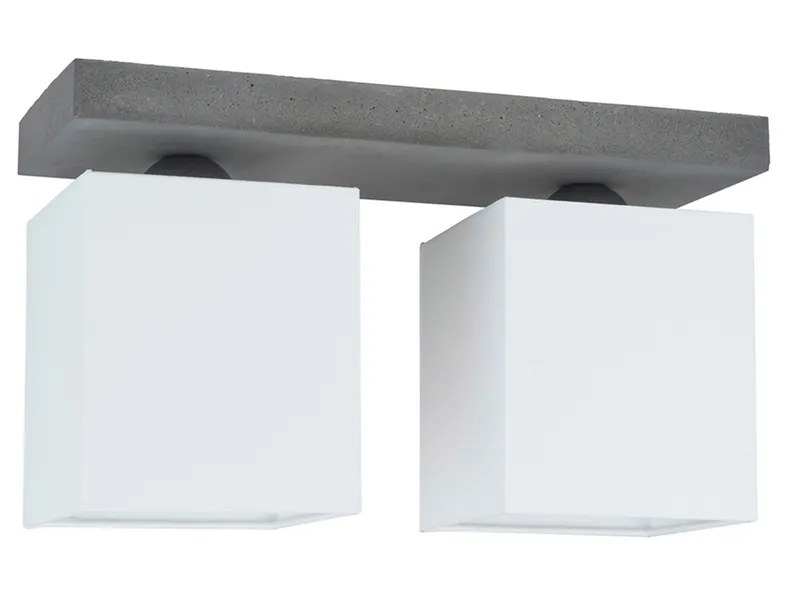 BRW Отличный двухточечный потолочный светильник из бетона бело-серого цвета 073920 фото №1