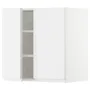 IKEA METOD МЕТОД, навесной шкаф с полками / 2дверцы, белый / Воксторп глянцевый / белый, 60x60 см 794.692.02 фото