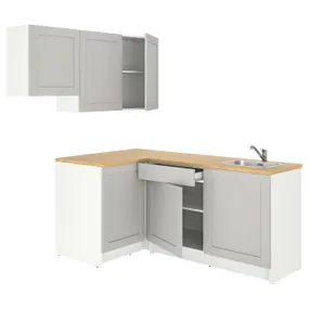 IKEA KNOXHULT КНОКСХУЛЬТ, угловая кухня, серый, 182x183x220 см 793.884.04 фото