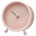 IKEA SNOFSA СНОФСА, настільний годинник, блідо-рожевий, 11 см 405.113.82 фото thumb №1