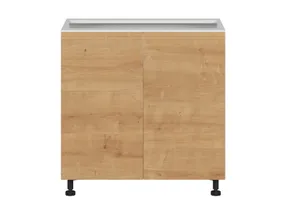 BRW Двухдверный кухонный шкаф Sole 80 см дуб арлингтон, альпийский белый/арлингтонский дуб FH_D_80/82_L/P-BAL/DAANO фото