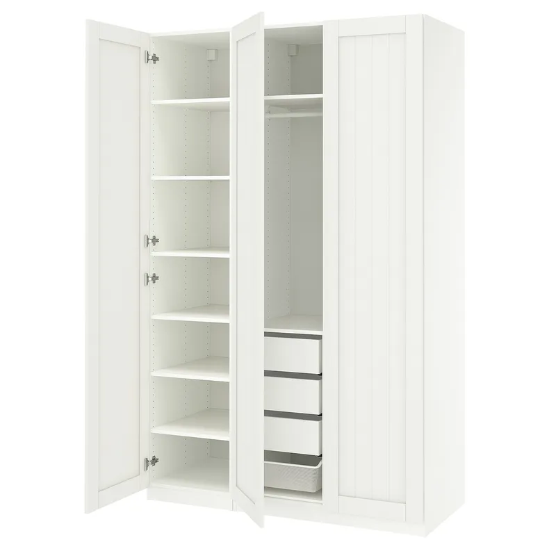 IKEA PAX ПАКС / GULLABERG ГУЛЛАБЕРГ, гардероб, комбинация, белый/белый, 150x60x236 см 595.630.88 фото №1