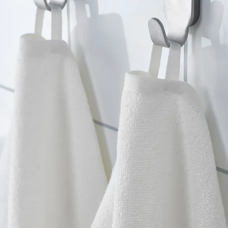 IKEA LUDDVIAL ЛУДДВИАЛ, банное полотенце, белый, 55x120 см 105.798.68 фото №4