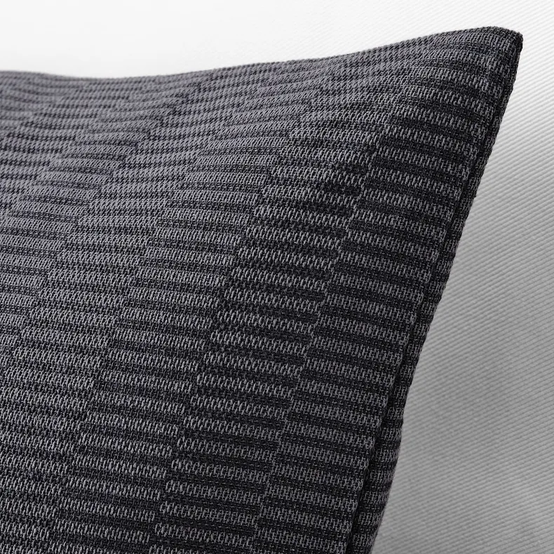 IKEA PLOMMONROS ПЛОММОНРОС, чохол на подушку, темно-сірий/сірий, 50x50 см 105.069.52 фото №3