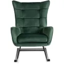 Кресло-качалка бархатное MEBEL ELITE JACKSON Velvet, Зеленый фото thumb №9