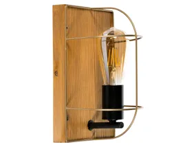 BRW Настенный светильник Netuno деревянный коричневый 079253 фото