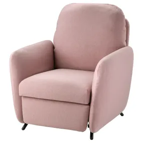 IKEA EKOLSUND ЕКОЛЬСУНД, крісло розкладне, Гарматний світло-рожевий 592.971.84 фото