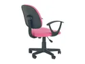 BRW Darian Bis, поворотне крісло рожеве, рожевий/чорний HALM/FOTEL-DARIAN_BIS-ROZOWY фото thumb №2
