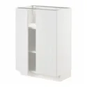IKEA METOD МЕТОД, підлогова шафа з полицями / 2 дверцят, білий / стенсундський білий, 60x37 см 494.575.16 фото thumb №1
