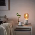 IKEA LERSKIFFER ЛЕРСКІФФЕР, настільна лампа, тераццо/білий ефект, 11 см 904.862.95 фото thumb №3