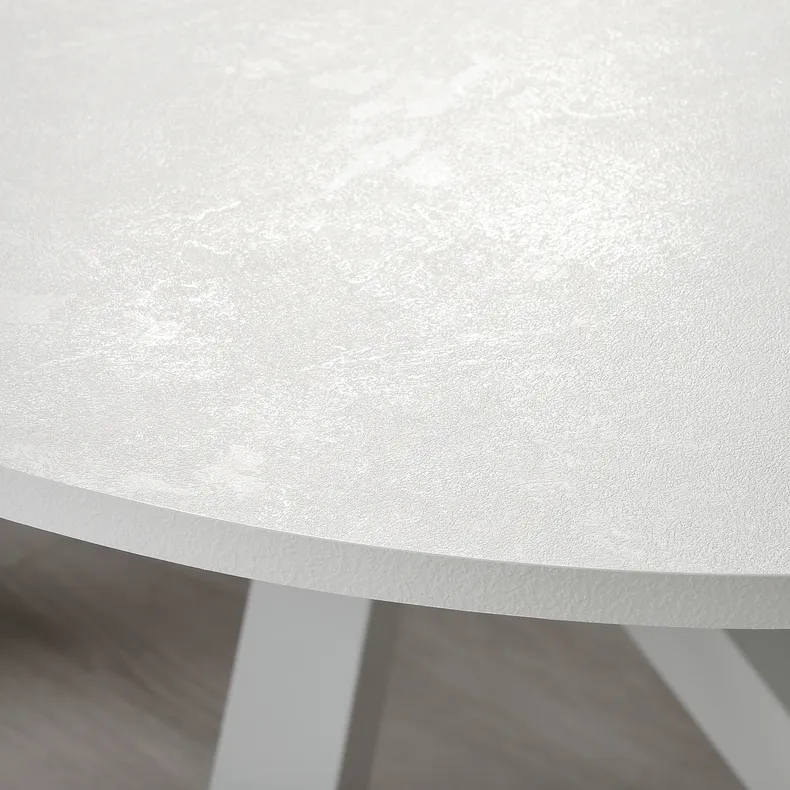 IKEA MARIEDAMM МАРІЕДАММ, стіл, білий / імітація каменю білий, 180x100 см 405.563.18 фото №2