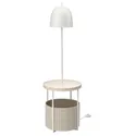 IKEA TRINDSNÖ ТРИНДСНЁ, светильник напольный, окно из белого металла / берёзы 005.145.18 фото thumb №1