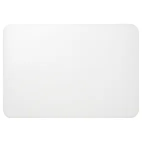 IKEA PLÖJA ПЛЕЯ, підкладка на стіл, білий / прозорий, 65x45 см 105.208.92 фото