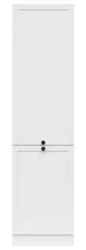 BRW Левый кухонный шкаф Junona Line высотой 50 см мел глянец, белый D2D/50/195_L-BI/BI фото thumb №1