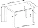 Кухонний стіл HALMAR STANFORD xl 130-250x80 см білий фото thumb №9