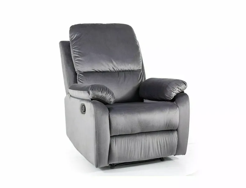 Кресло раскладное SIGNAL SPENCER 1 Velvet, ткань: бархат Bluvel 14 - серый фото №1