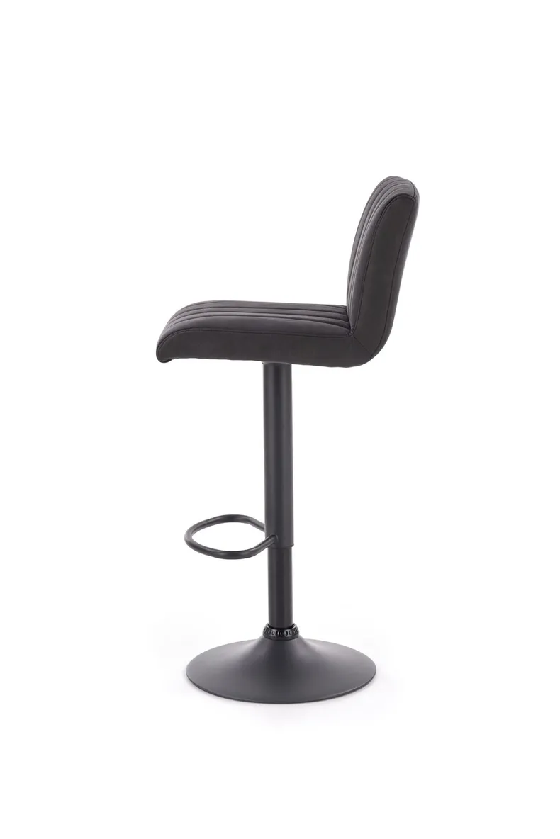 Барный стул HALMAR H89, ножка – черная, обивка - темно-серый фото №2
