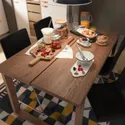 IKEA MÖRBYLÅNGA МЕРБЮЛОНГА, стіл, дуб okl коричнева пляма, 140x85 см 503.862.45 фото thumb №4