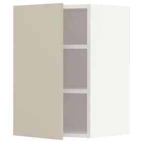 IKEA METOD МЕТОД, шафа навісна із полицями, білий / хавсторпський бежевий, 40x60 см 194.638.68 фото