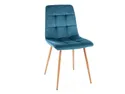 Кухонний стілець SIGNAL MILA Velvet, Bluvel 03 - світло-сірий фото thumb №18