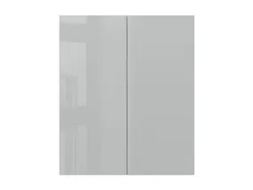 Кухонна шафа BRW Top Line 80 см дводверна сіра глянцева, гренола сірий / глянцевий сірий TV_G_80/95_L/P-SZG/SP фото