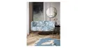 BRW Комплект для гостиной Cloe диван-кресло пуф гламур синий, Печать Краны 0260-007-80/P2 белый синий ZE-CLOE-2S+ES+H-G3-PR_ZURAWIE_0260-007-80/P2 фото thumb №9